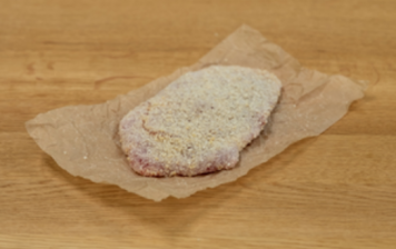 Breaded veal escalope