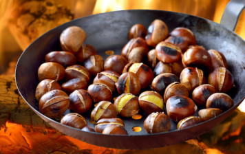 Pan-fried chestnuts
